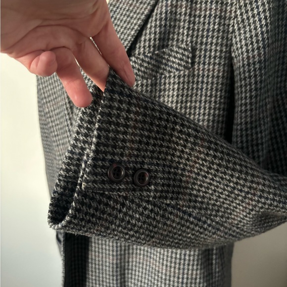 Vintage Oversized Navy Velvet Collar Blazer - Picture 4 of 4